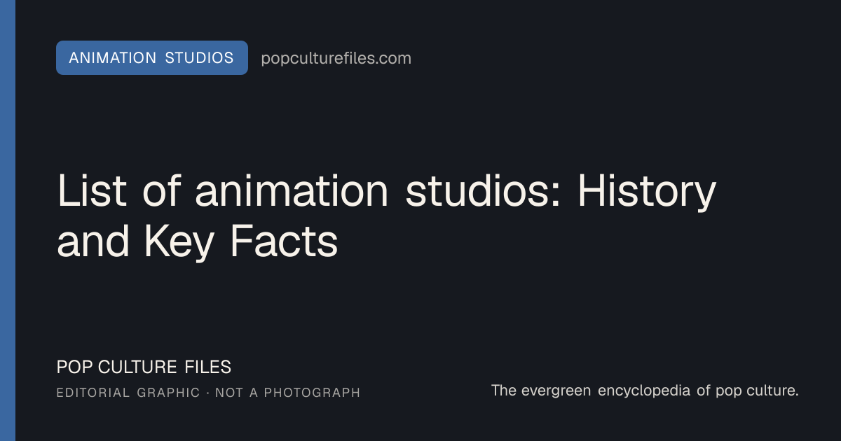 Editorial graphic for: List of animation studios: History and Key Facts