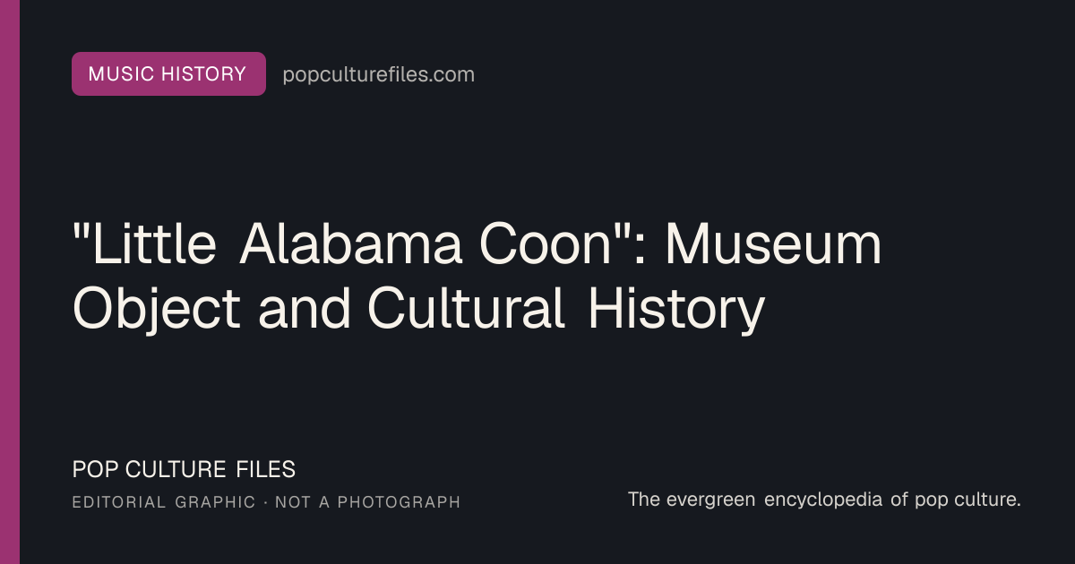 Editorial graphic for: "Little Alabama Coon": Museum Object and Cultural History