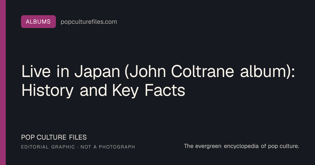 Editorial graphic for: Live in Japan (John Coltrane album): History and Key Facts