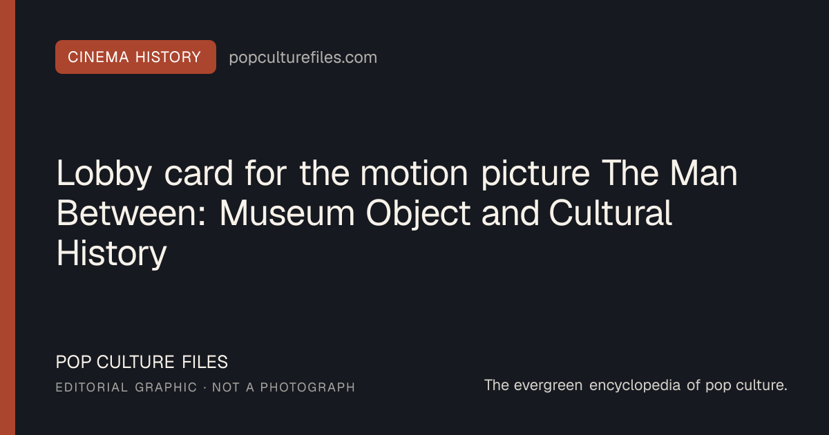 Editorial graphic for: Lobby card for the motion picture The Man Between: Museum Object and Cultural History