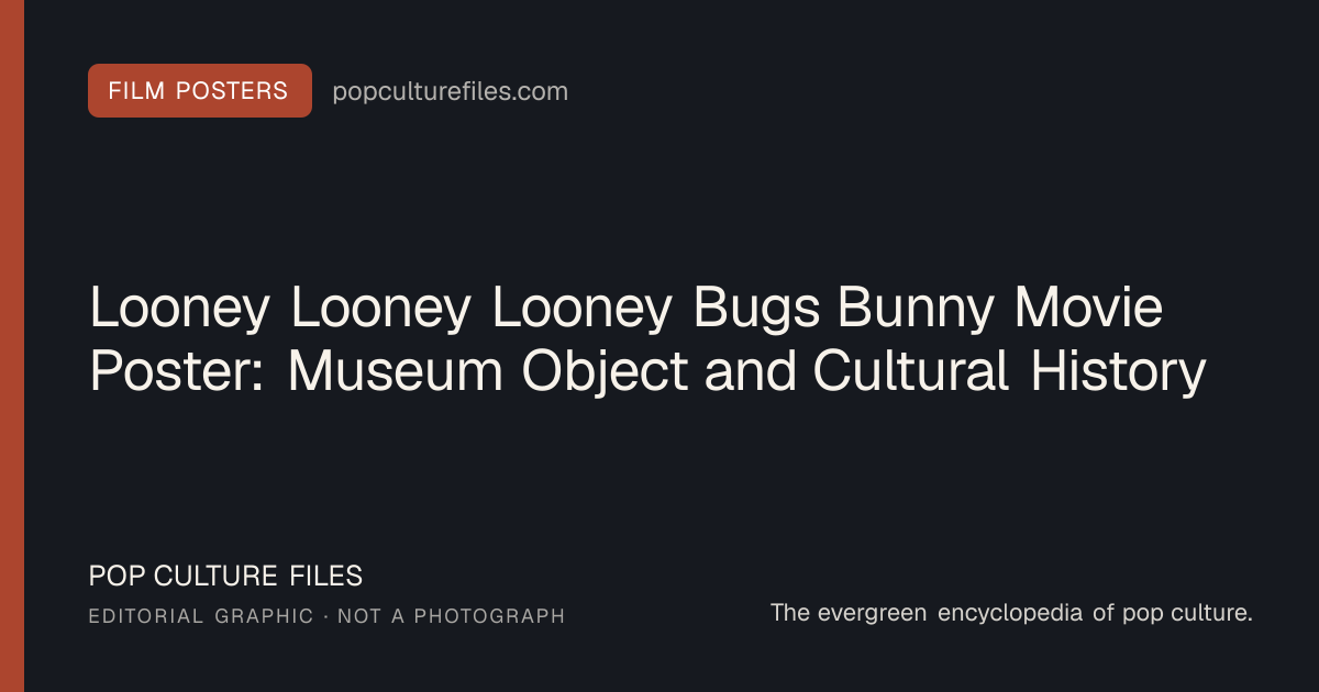 Editorial graphic for: Looney Looney Looney Bugs Bunny Movie Poster: Museum Object and Cultural History