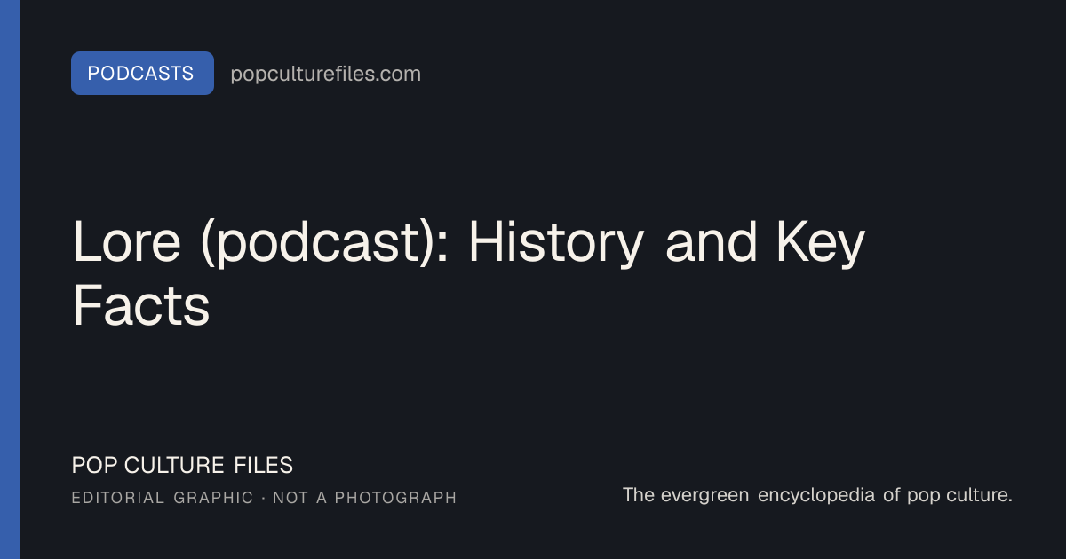 Editorial graphic for: Lore (podcast): History and Key Facts