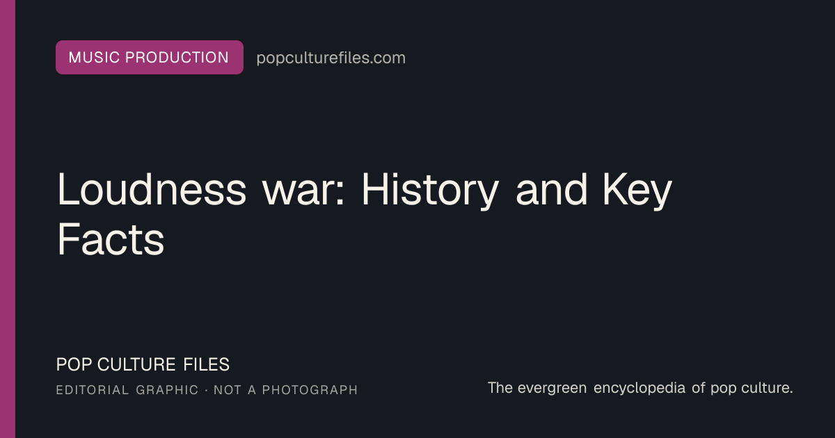 Editorial graphic for: Loudness war: History and Key Facts