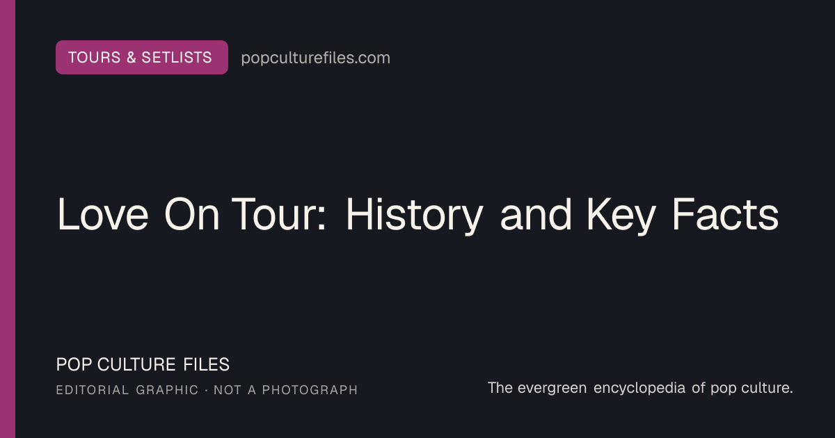 Editorial graphic for: Love On Tour: History and Key Facts
