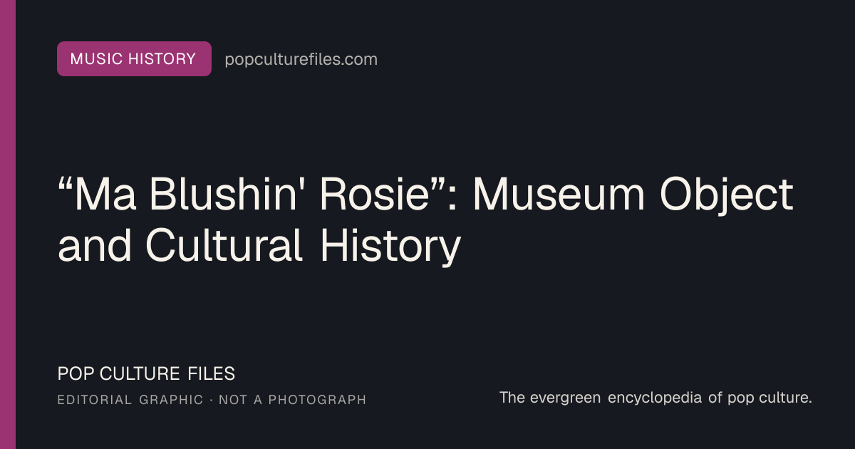 Editorial graphic for: “Ma Blushin' Rosie”: Museum Object and Cultural History