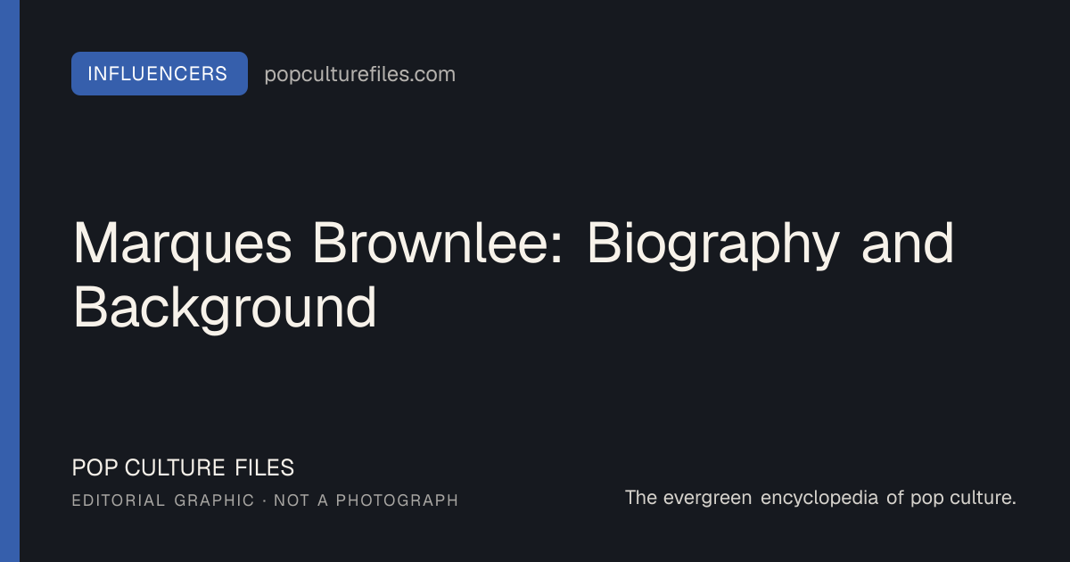 Editorial graphic for: Marques Brownlee: Biography and Background