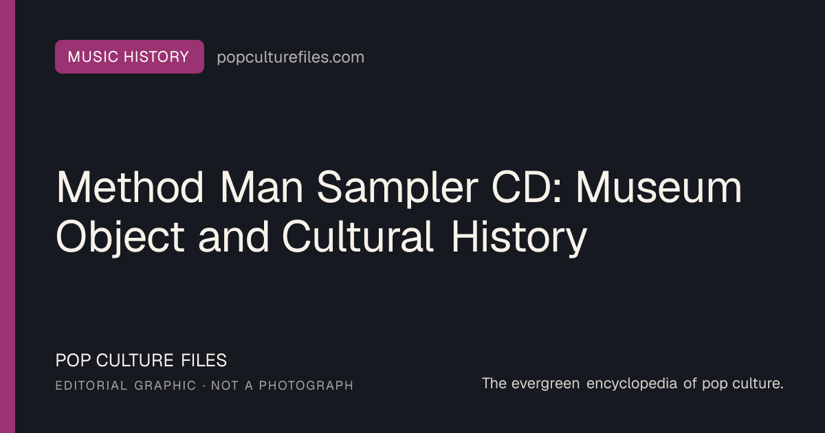 Editorial graphic for: Method Man Sampler CD: Museum Object and Cultural History