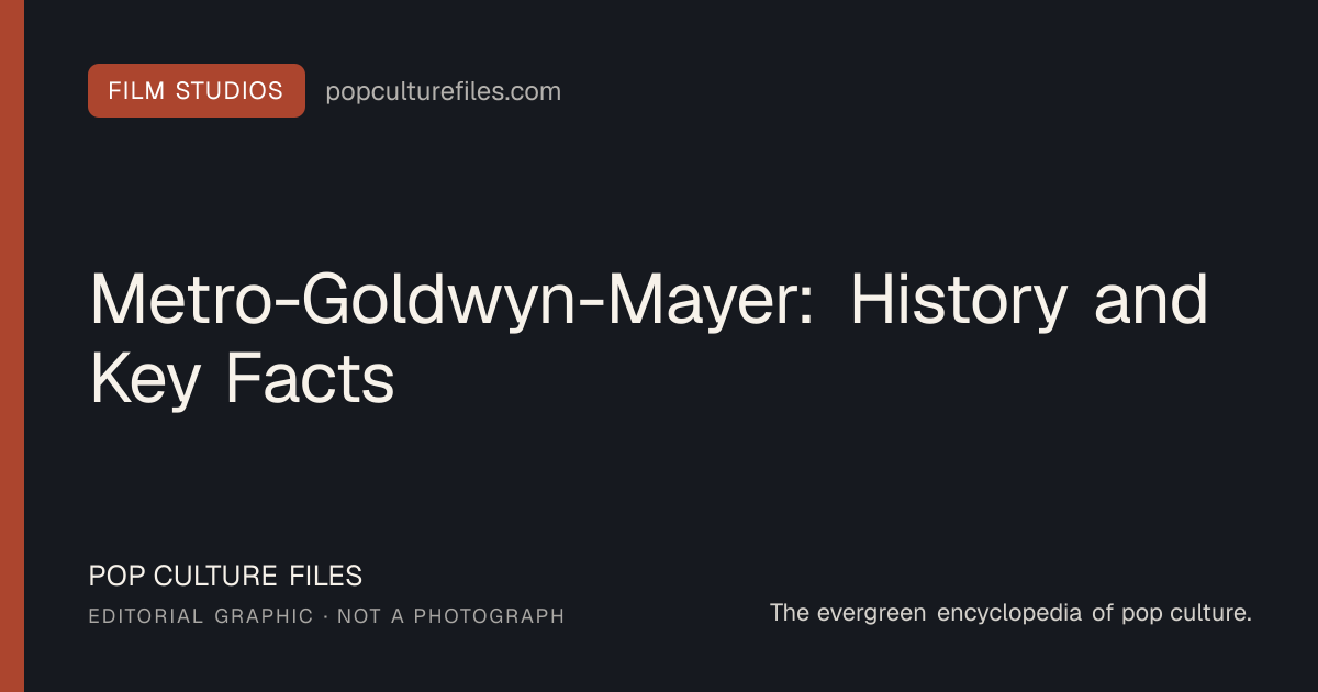 Editorial graphic for: Metro-Goldwyn-Mayer: History and Key Facts
