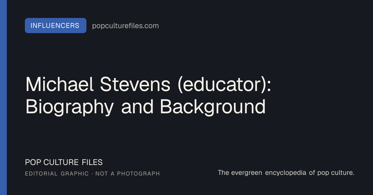 Editorial graphic for: Michael Stevens (educator): Biography and Background
