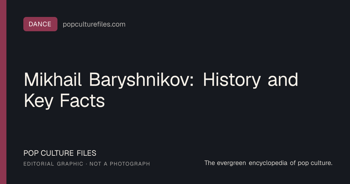 Editorial graphic for: Mikhail Baryshnikov: History and Key Facts