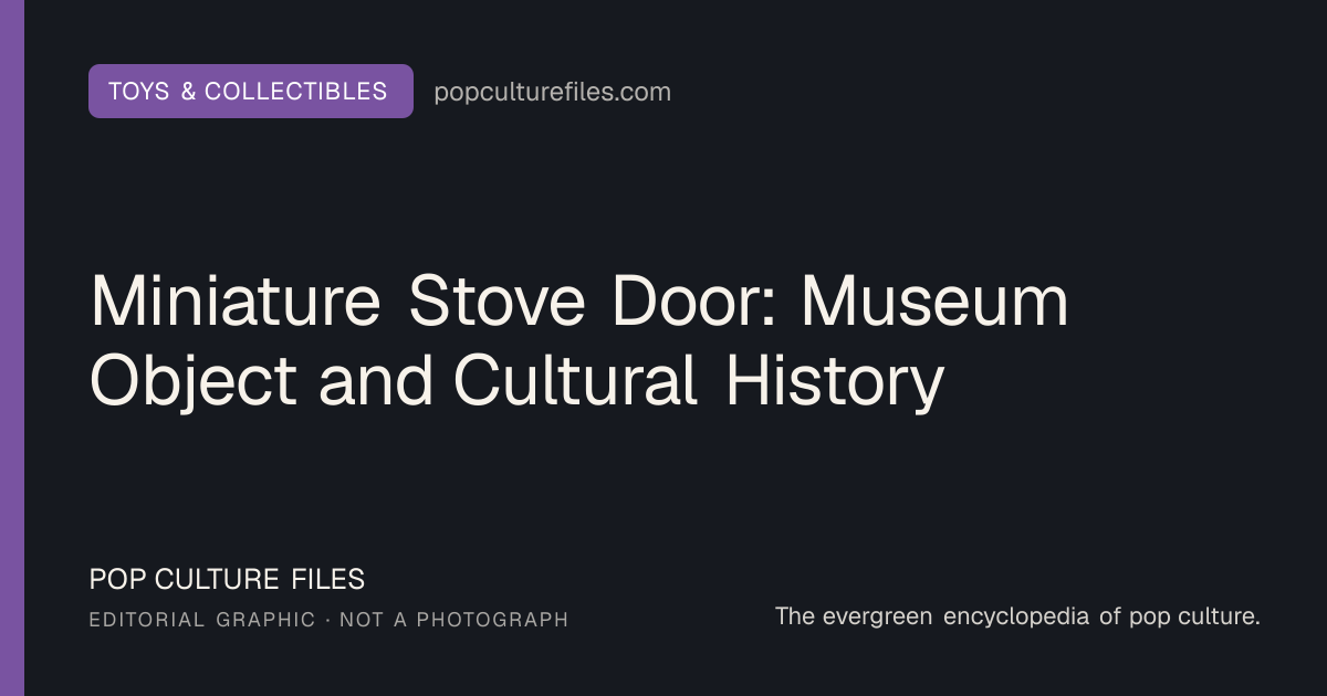 Editorial graphic for: Miniature Stove Door: Museum Object and Cultural History