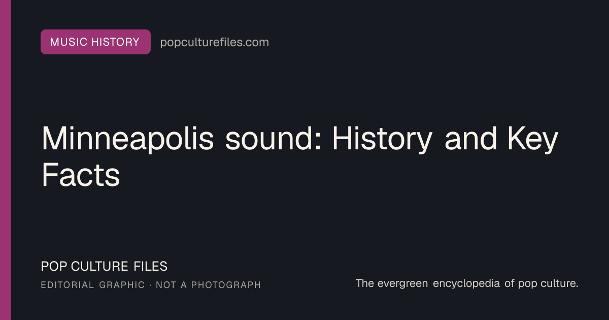 Editorial graphic for: Minneapolis sound: History and Key Facts