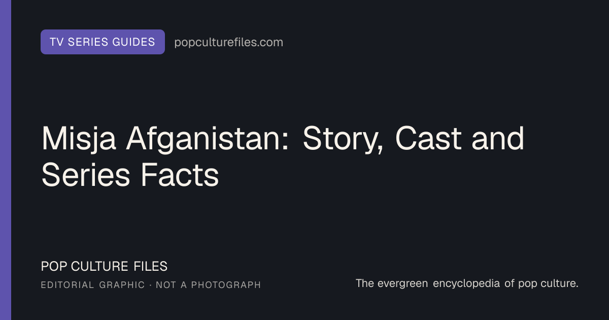 Editorial graphic for: Misja Afganistan: Story, Cast and Series Facts