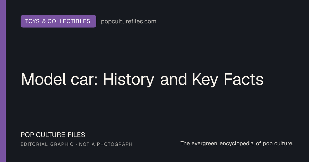 Editorial graphic for: Model car: History and Key Facts