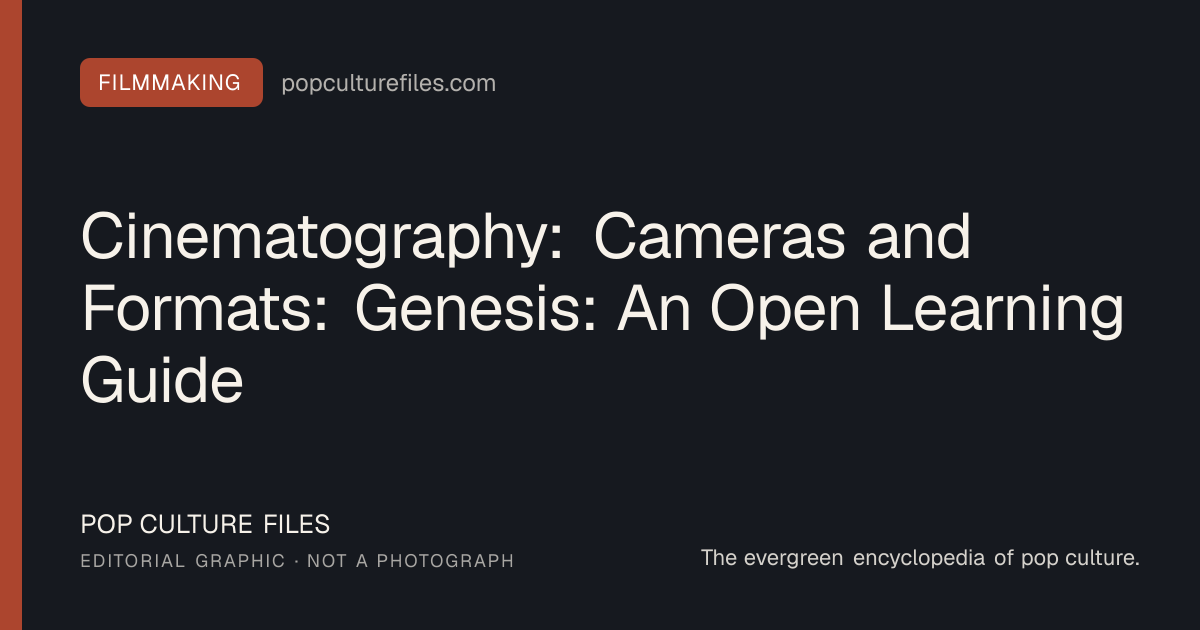 Editorial graphic for: Cinematography: Cameras and Formats: Genesis: An Open Learning Guide