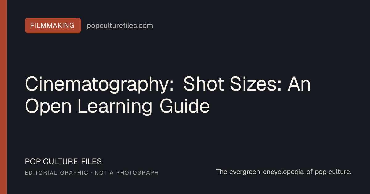 Editorial graphic for: Cinematography: Shot Sizes: An Open Learning Guide
