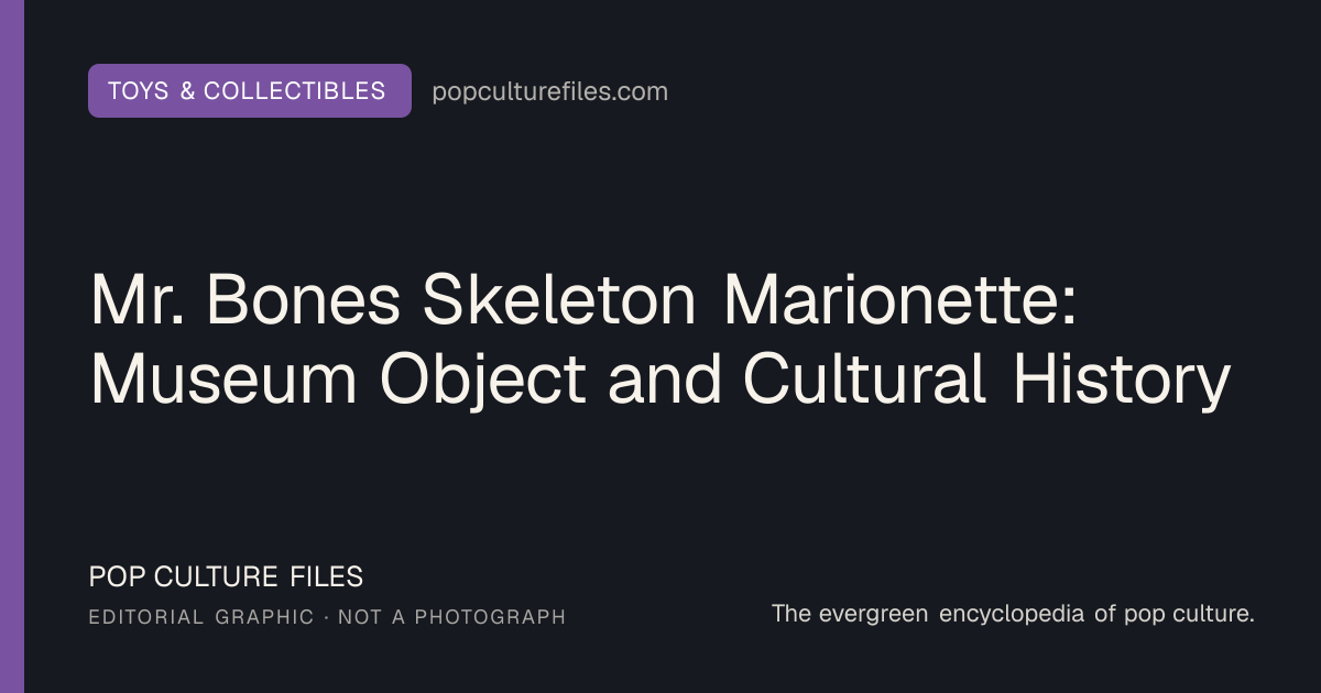 Editorial graphic for: Mr. Bones Skeleton Marionette: Museum Object and Cultural History