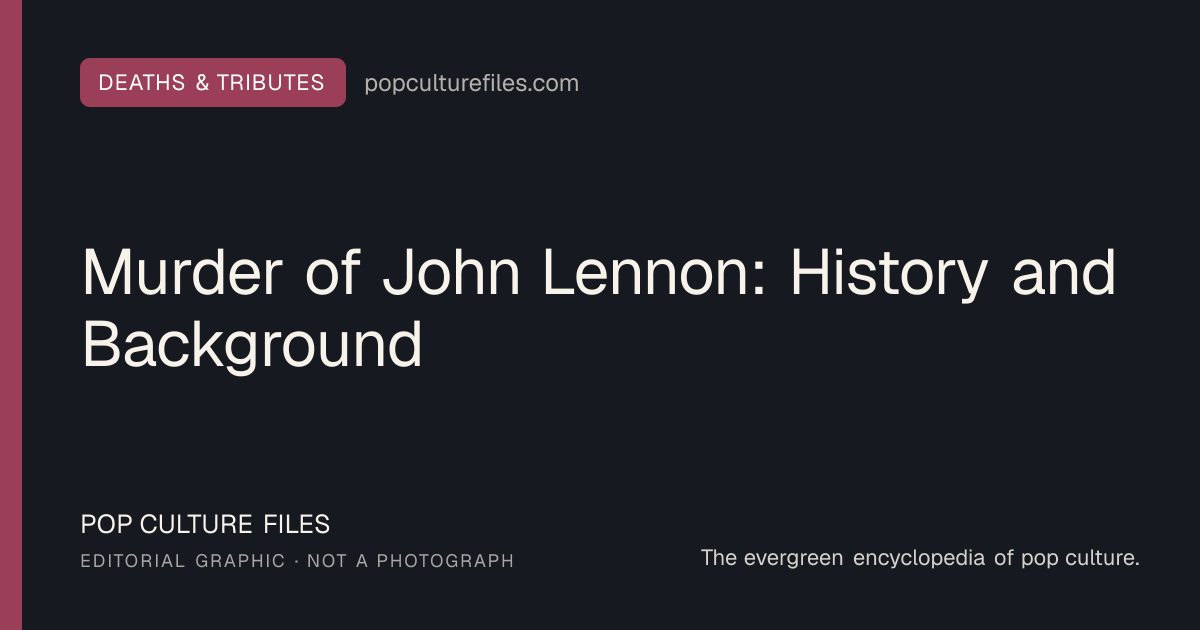Editorial graphic for: Murder of John Lennon: History and Background