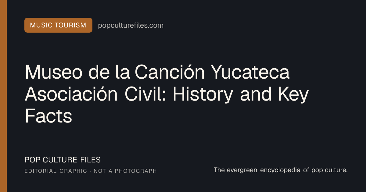 Editorial graphic for: Museo de la Canción Yucateca Asociación Civil: History and Key Facts