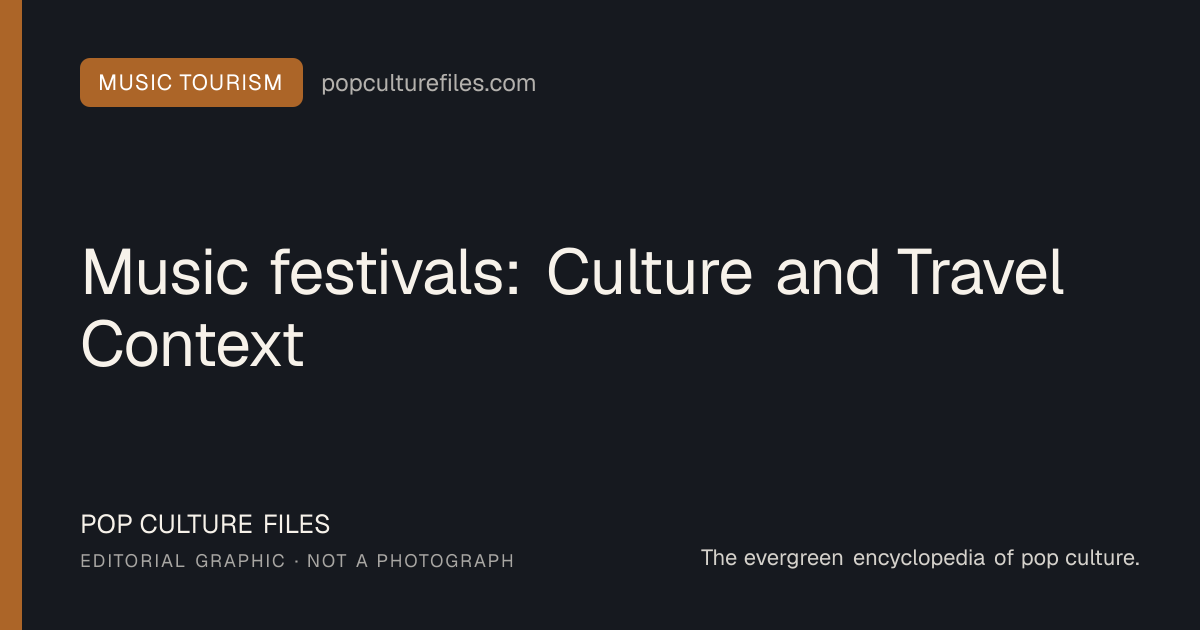 Editorial graphic for: Music festivals: Culture and Travel Context