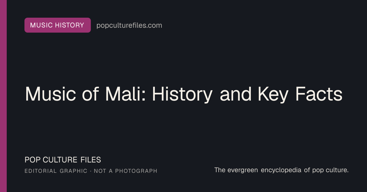 Editorial graphic for: Music of Mali: History and Key Facts