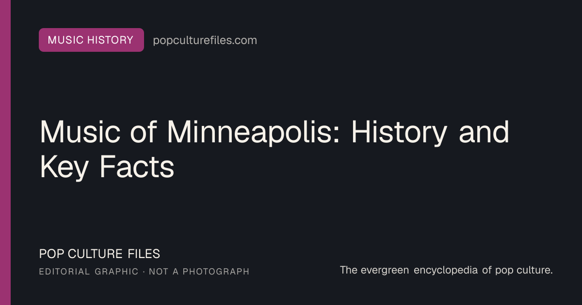 Editorial graphic for: Music of Minneapolis: History and Key Facts