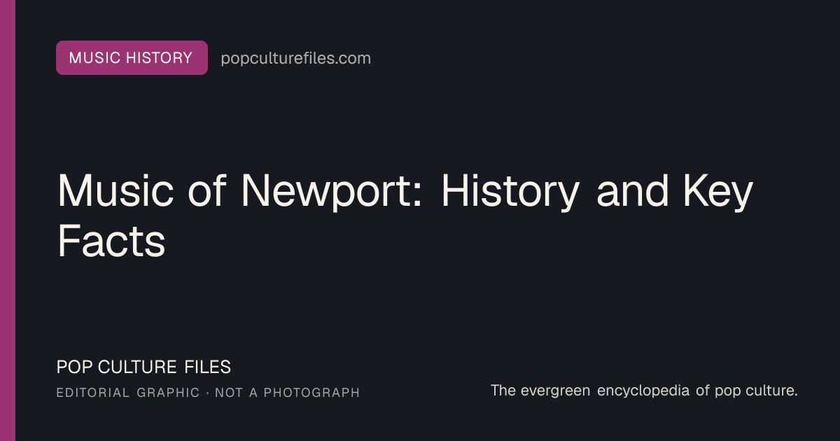 Editorial graphic for: Music of Newport: History and Key Facts