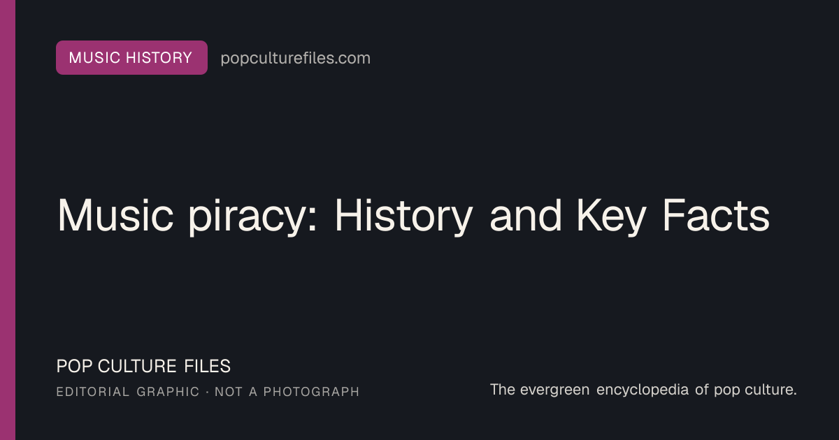 Editorial graphic for: Music piracy: History and Key Facts
