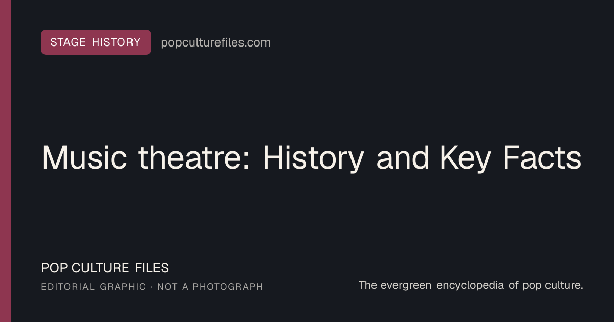 Editorial graphic for: Music theatre: History and Key Facts