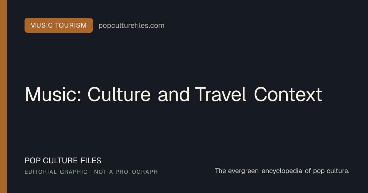 Editorial graphic for: Music: Culture and Travel Context
