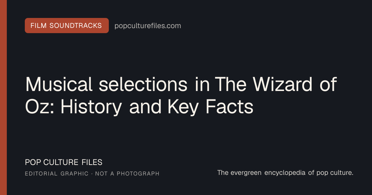 Editorial graphic for: Musical selections in The Wizard of Oz: History and Key Facts