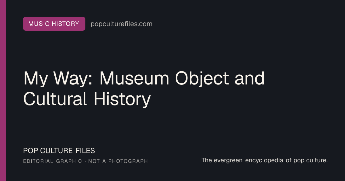 Editorial graphic for: My Way: Museum Object and Cultural History