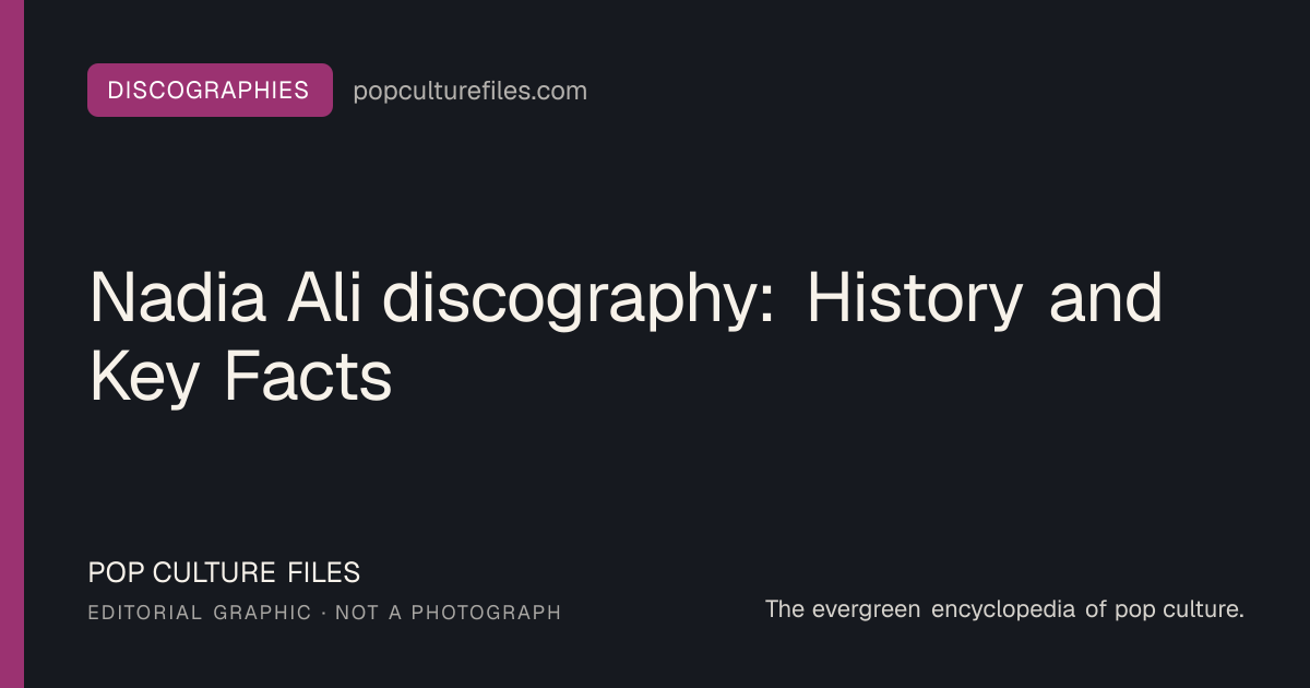 Editorial graphic for: Nadia Ali discography: History and Key Facts