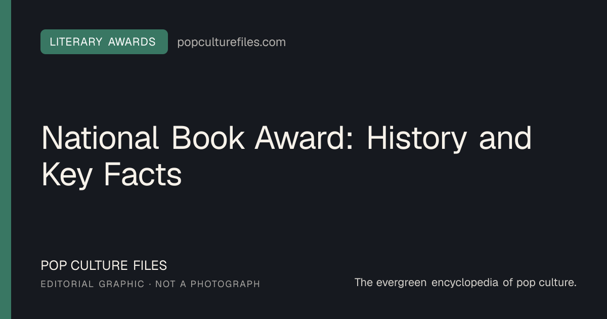 Editorial graphic for: National Book Award: History and Key Facts