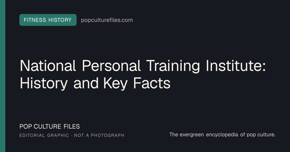 Editorial graphic for: National Personal Training Institute: History and Key Facts