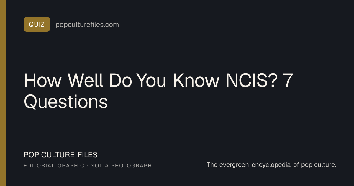Editorial graphic for: How Well Do You Know NCIS? 7 Questions