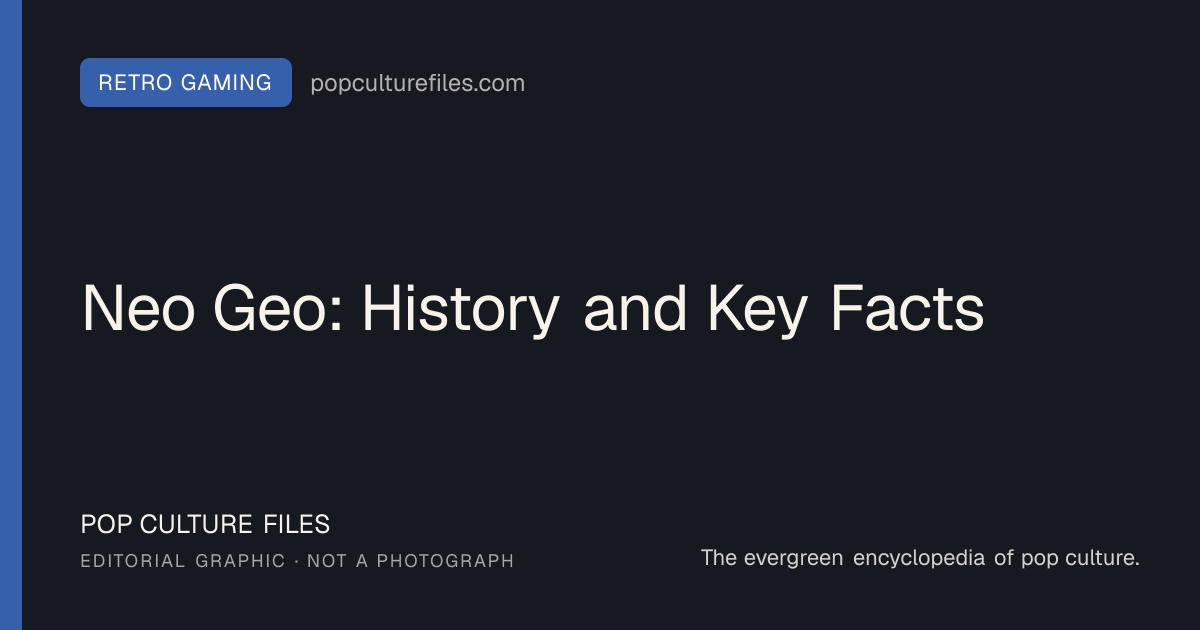 Editorial graphic for: Neo Geo: History and Key Facts