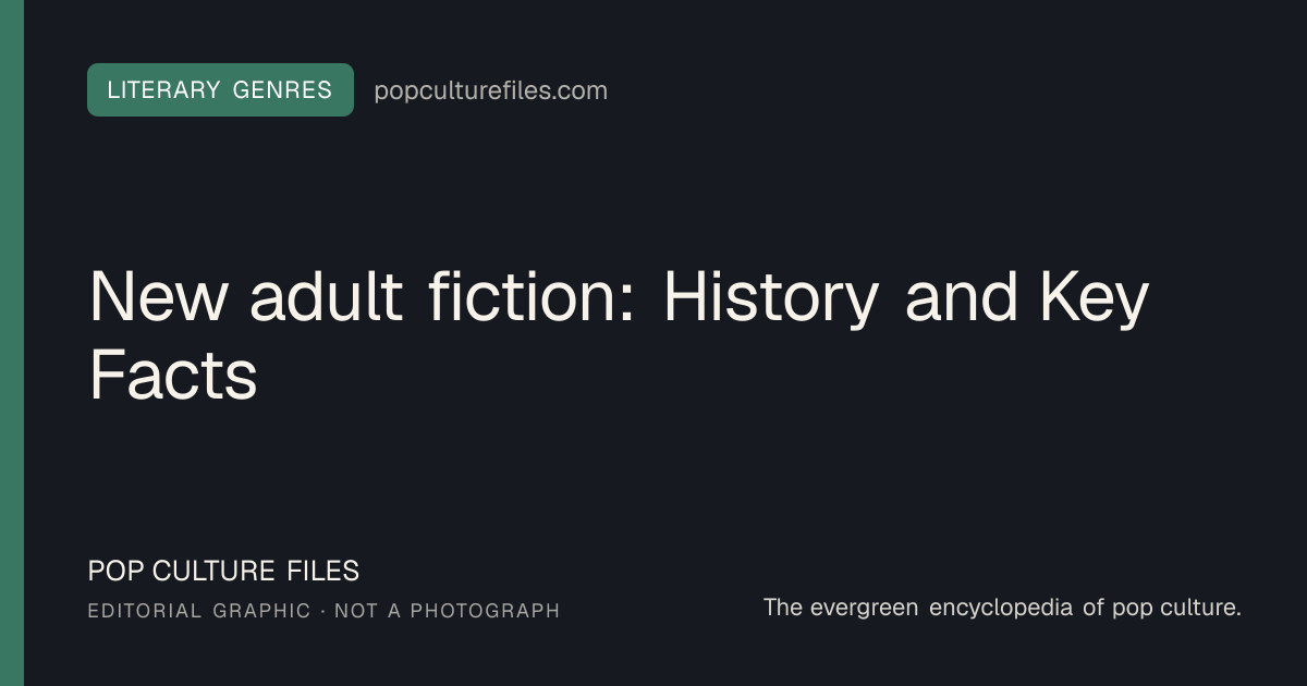 Editorial graphic for: New adult fiction: History and Key Facts