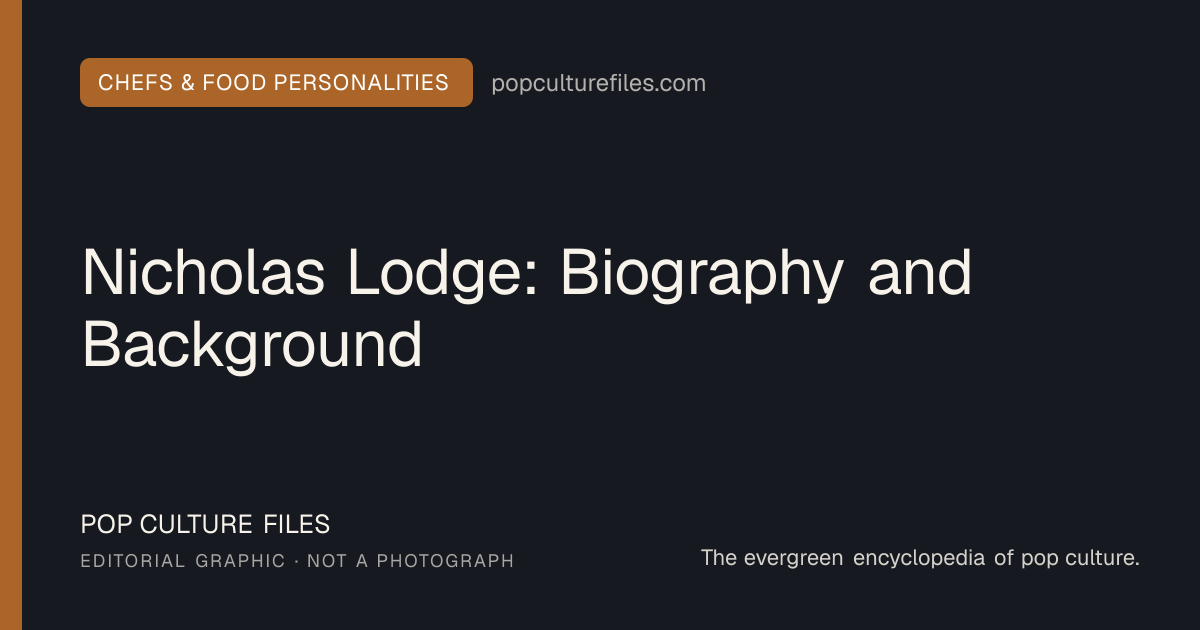 Editorial graphic for: Nicholas Lodge: Biography and Background