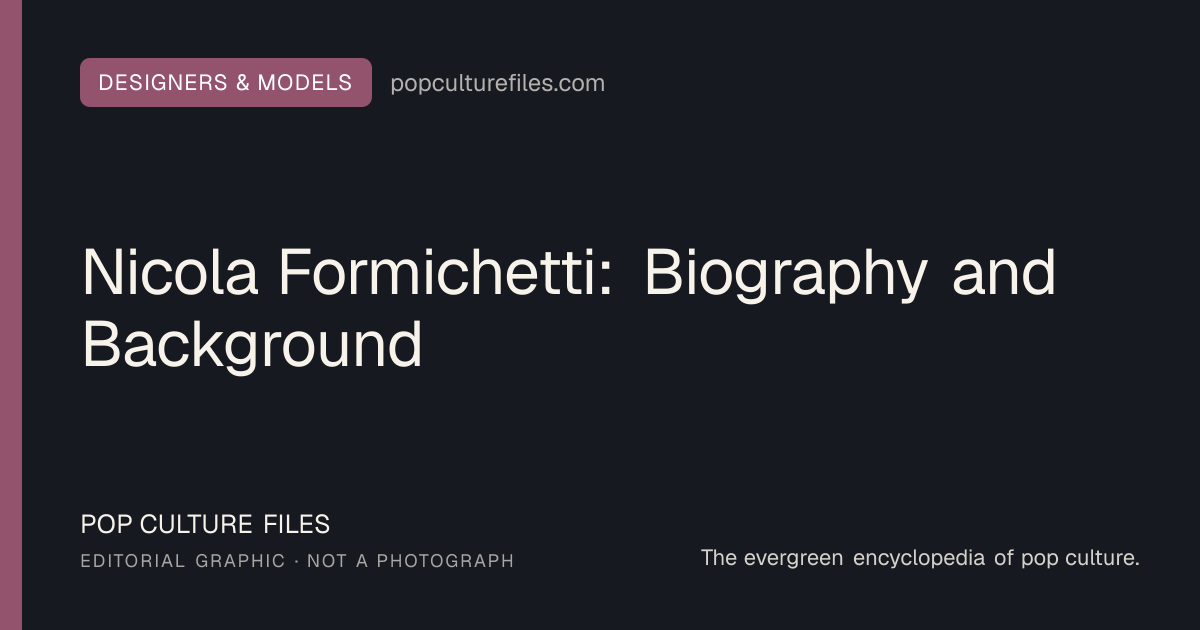 Editorial graphic for: Nicola Formichetti: Biography and Background