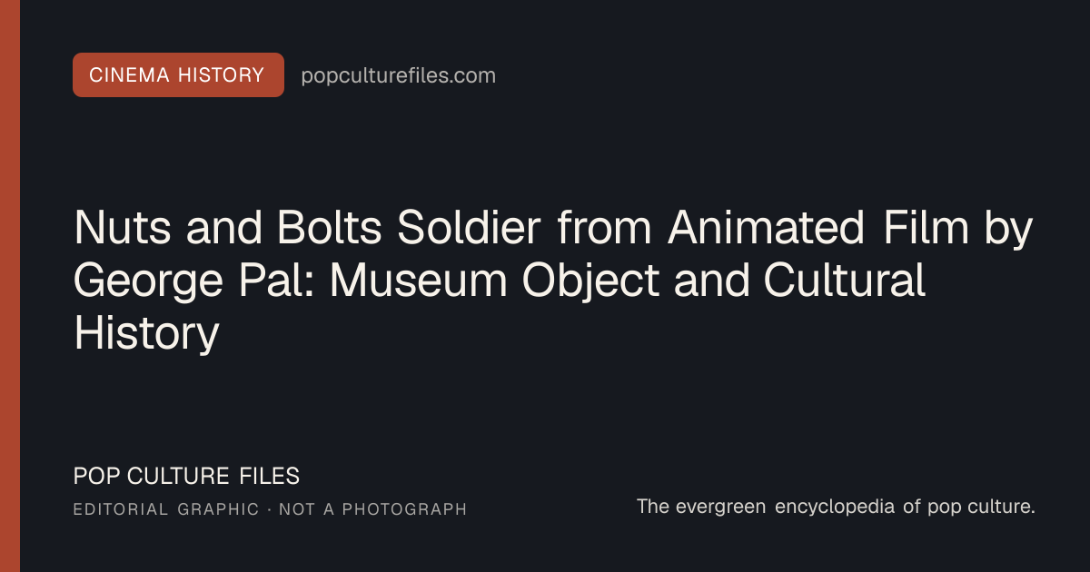 Editorial graphic for: Nuts and Bolts Soldier from Animated Film by George Pal: Museum Object and Cultural History