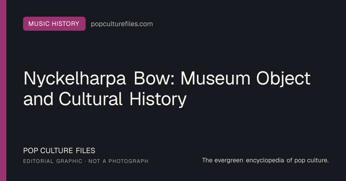 Editorial graphic for: Nyckelharpa Bow: Museum Object and Cultural History