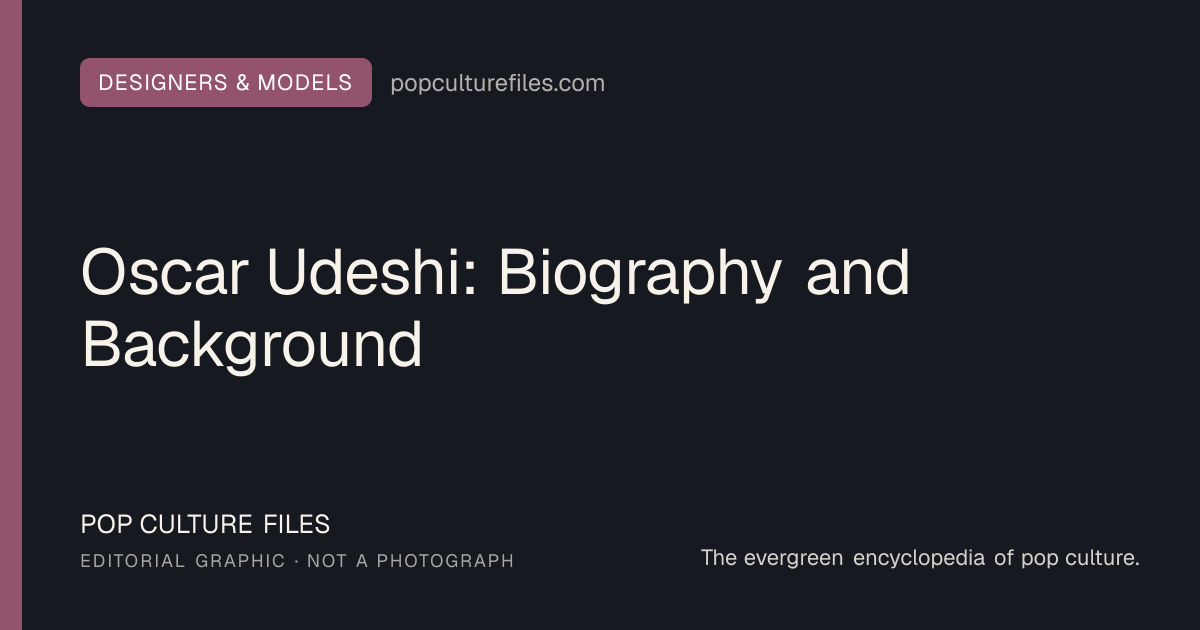 Editorial graphic for: Oscar Udeshi: Biography and Background