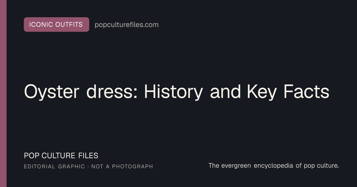 Editorial graphic for: Oyster dress: History and Key Facts