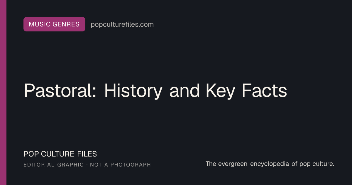 Editorial graphic for: Pastoral: History and Key Facts