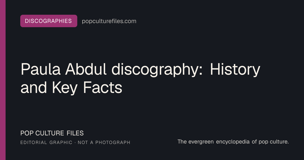 Editorial graphic for: Paula Abdul discography: History and Key Facts