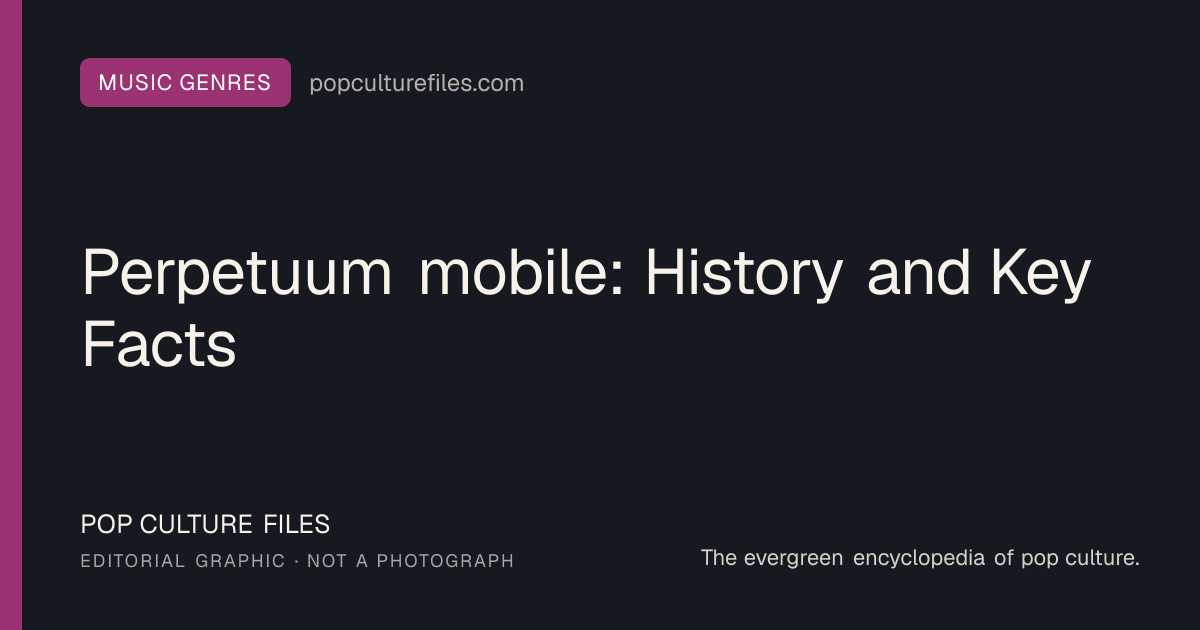 Editorial graphic for: Perpetuum mobile: History and Key Facts
