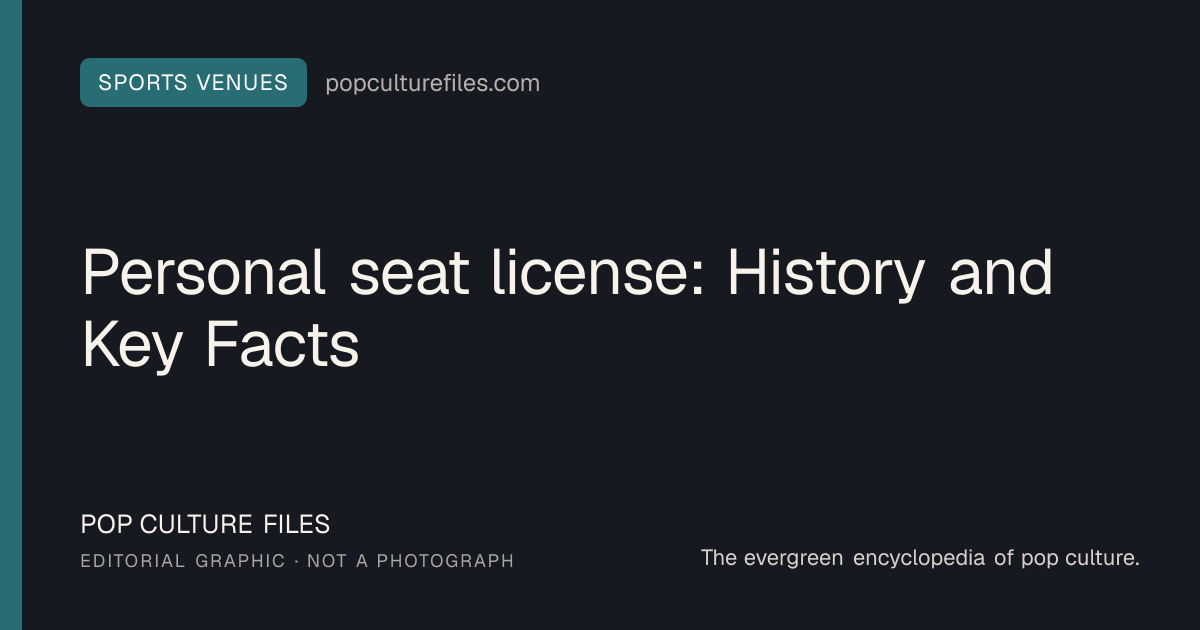Editorial graphic for: Personal seat license: History and Key Facts