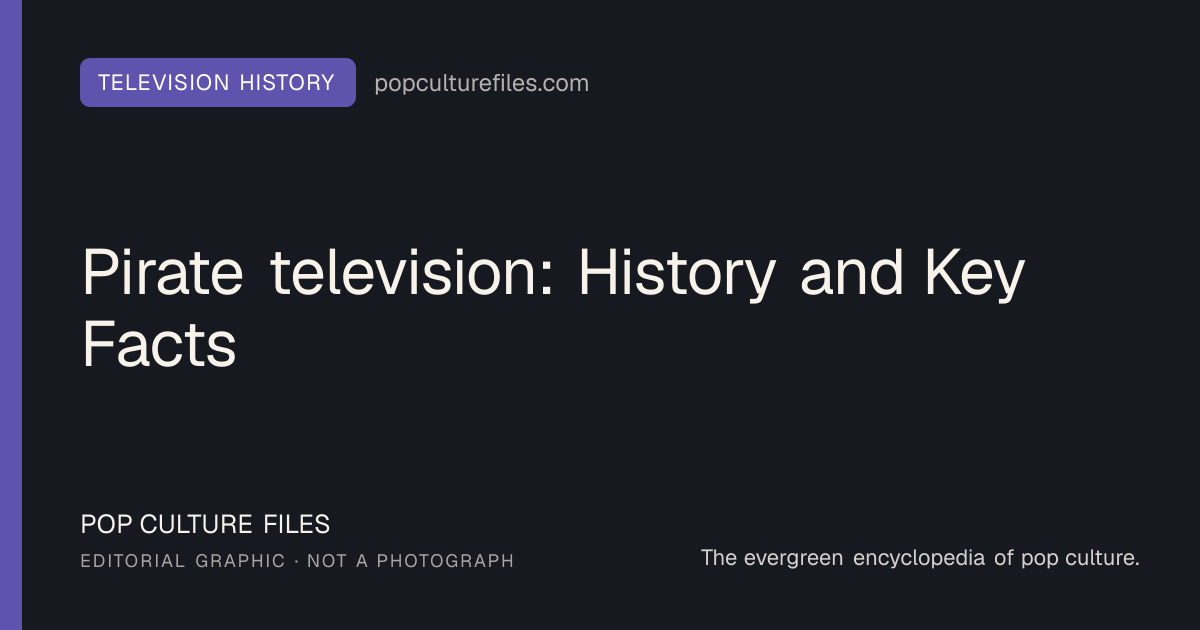 Editorial graphic for: Pirate television: History and Key Facts