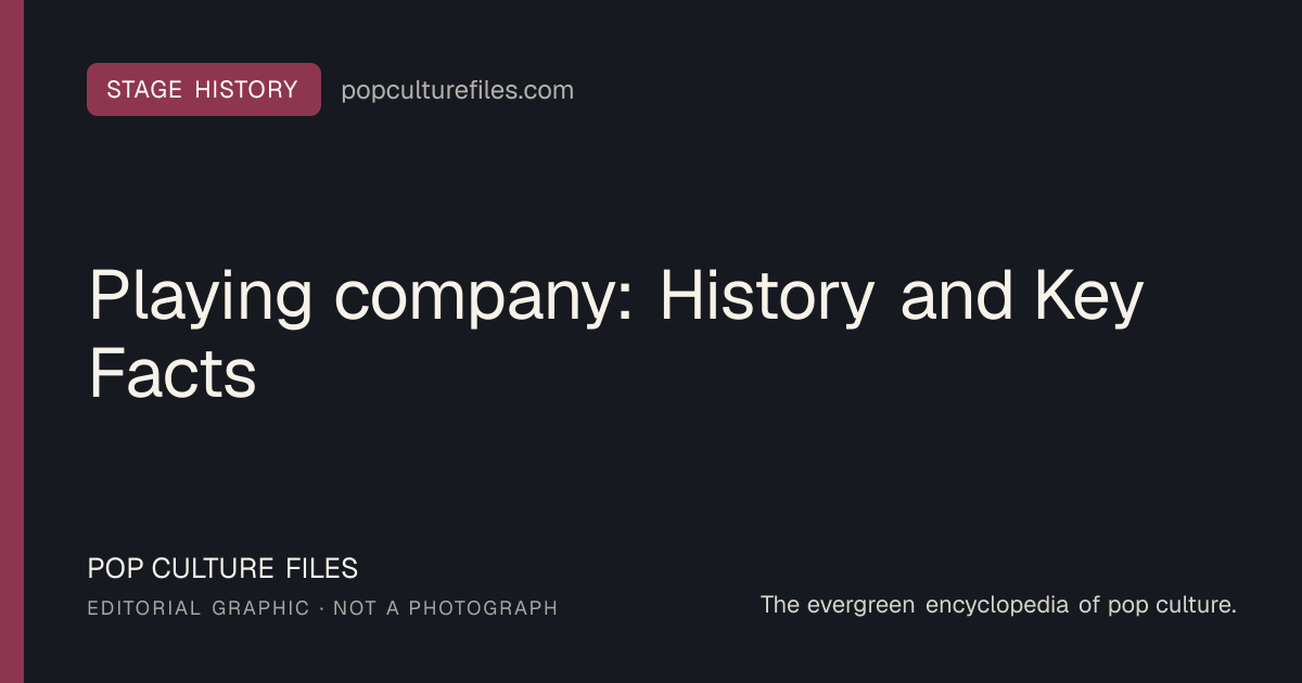 Editorial graphic for: Playing company: History and Key Facts